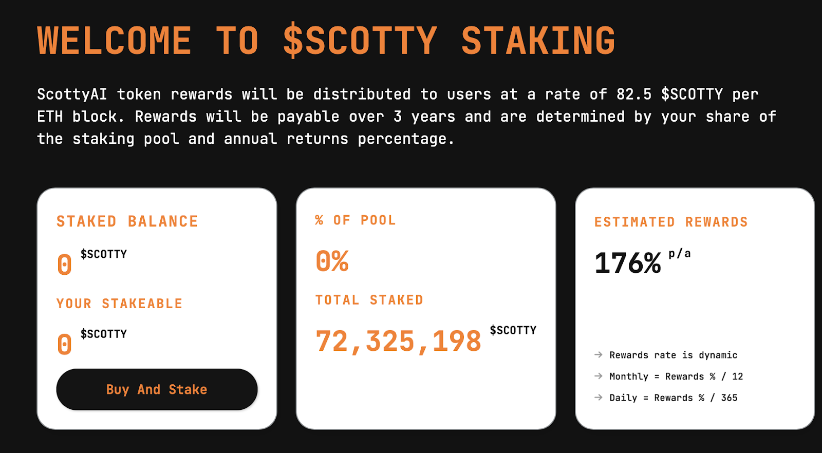 SCOTTY Staking