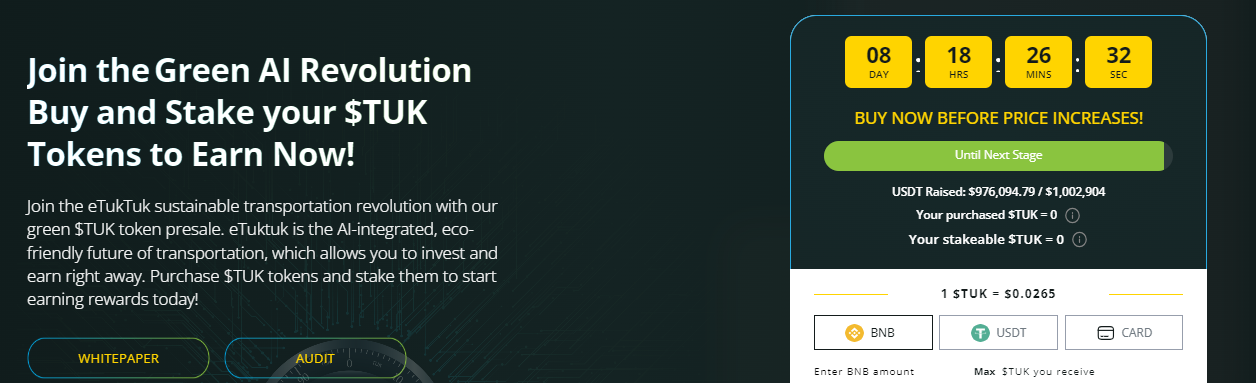 ETukTuk Presale