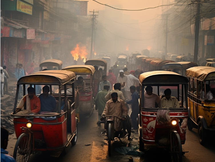 Smog in Asien