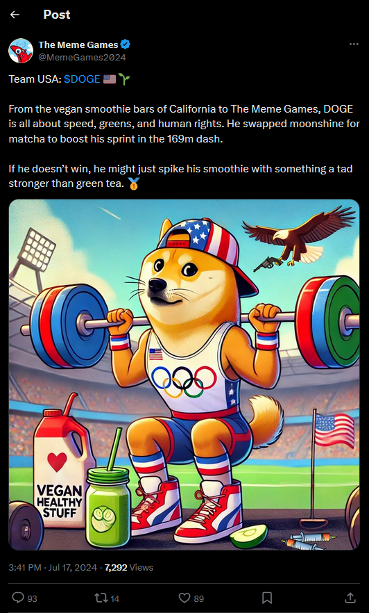 Meme Games Tweet