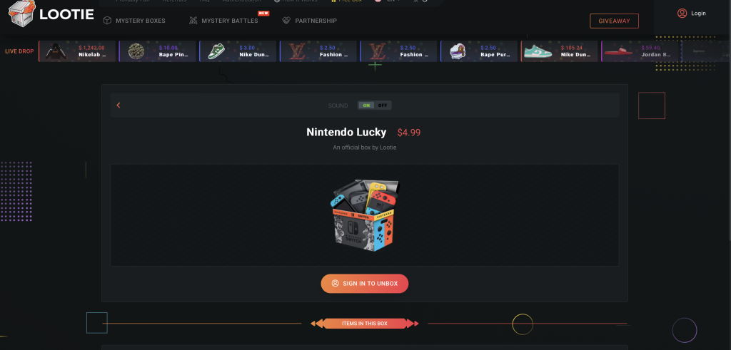 Nintendo Lootie