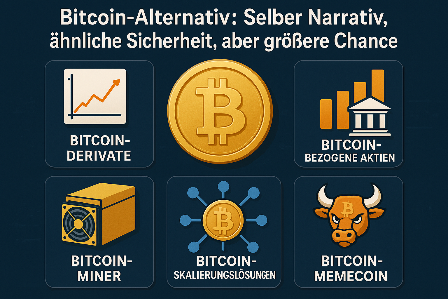 Bitcoin-Alternative Selber Narrativ, aehnliche Sicherheit, aber groessere Chance