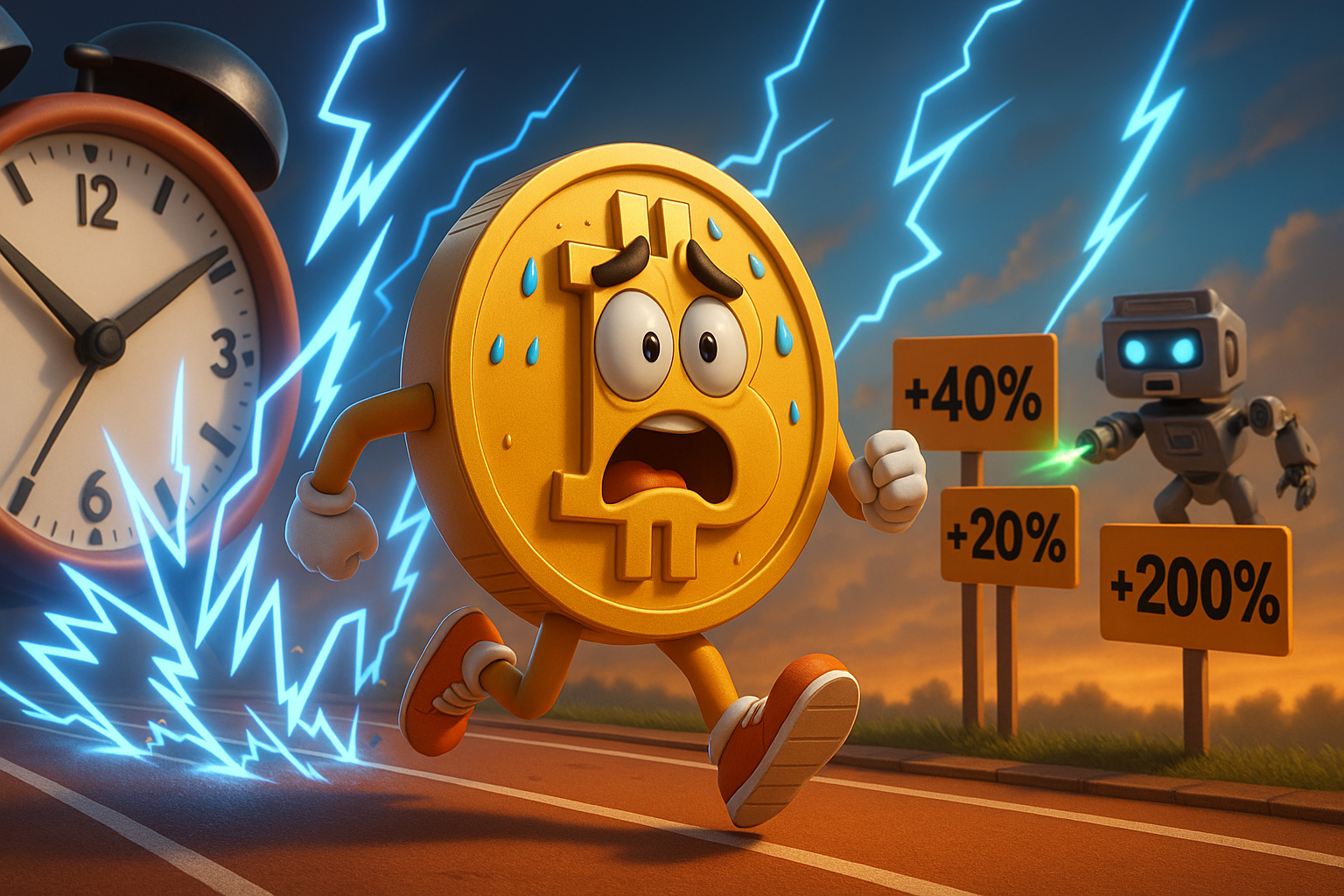 Bitcoin im Wettlauf gegen die Zeit Haelt der Preis oder versagen fuer immer
