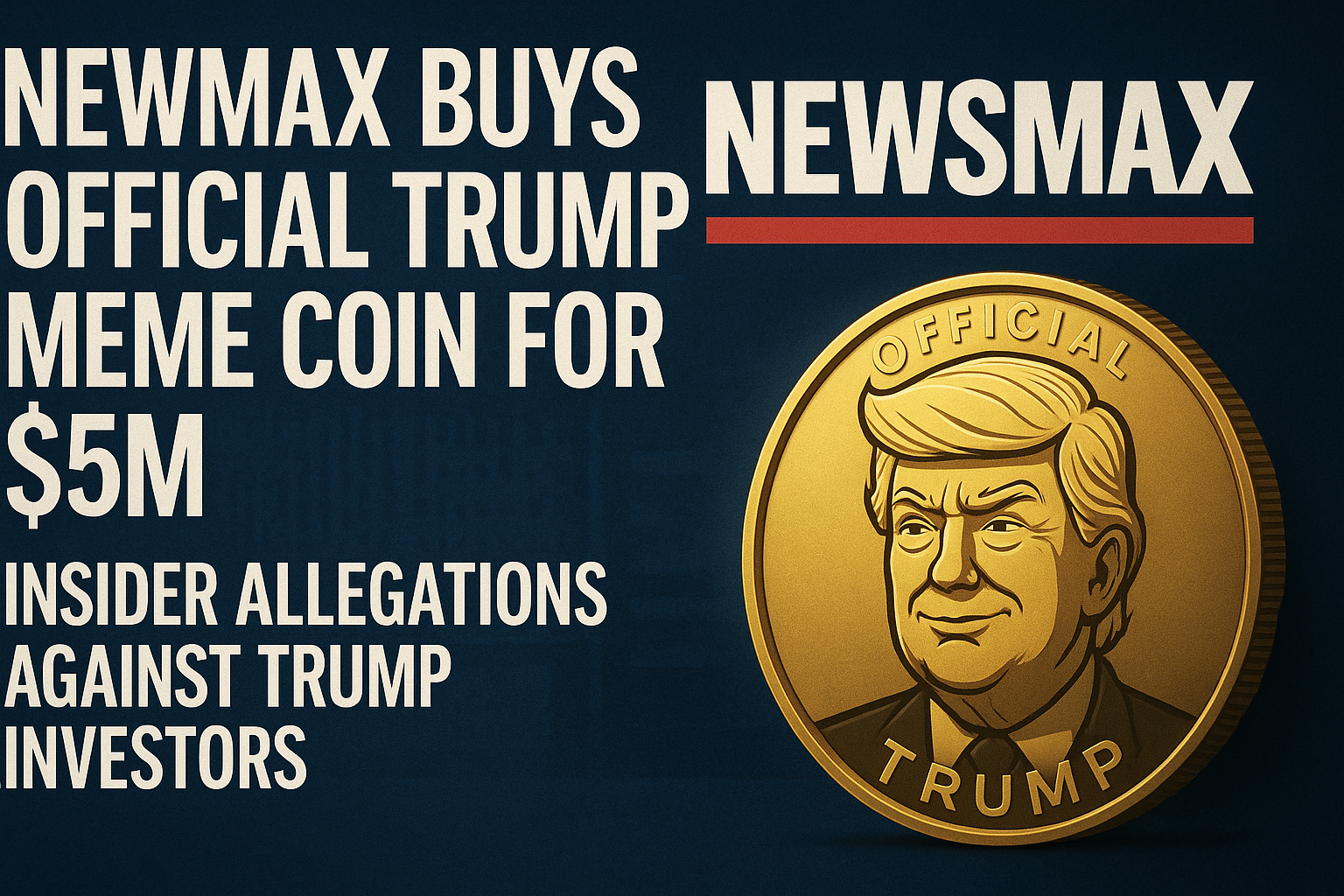 Trump-Prognose Memecoin zwischen erster DAT und neuen Insidervorwuerfen