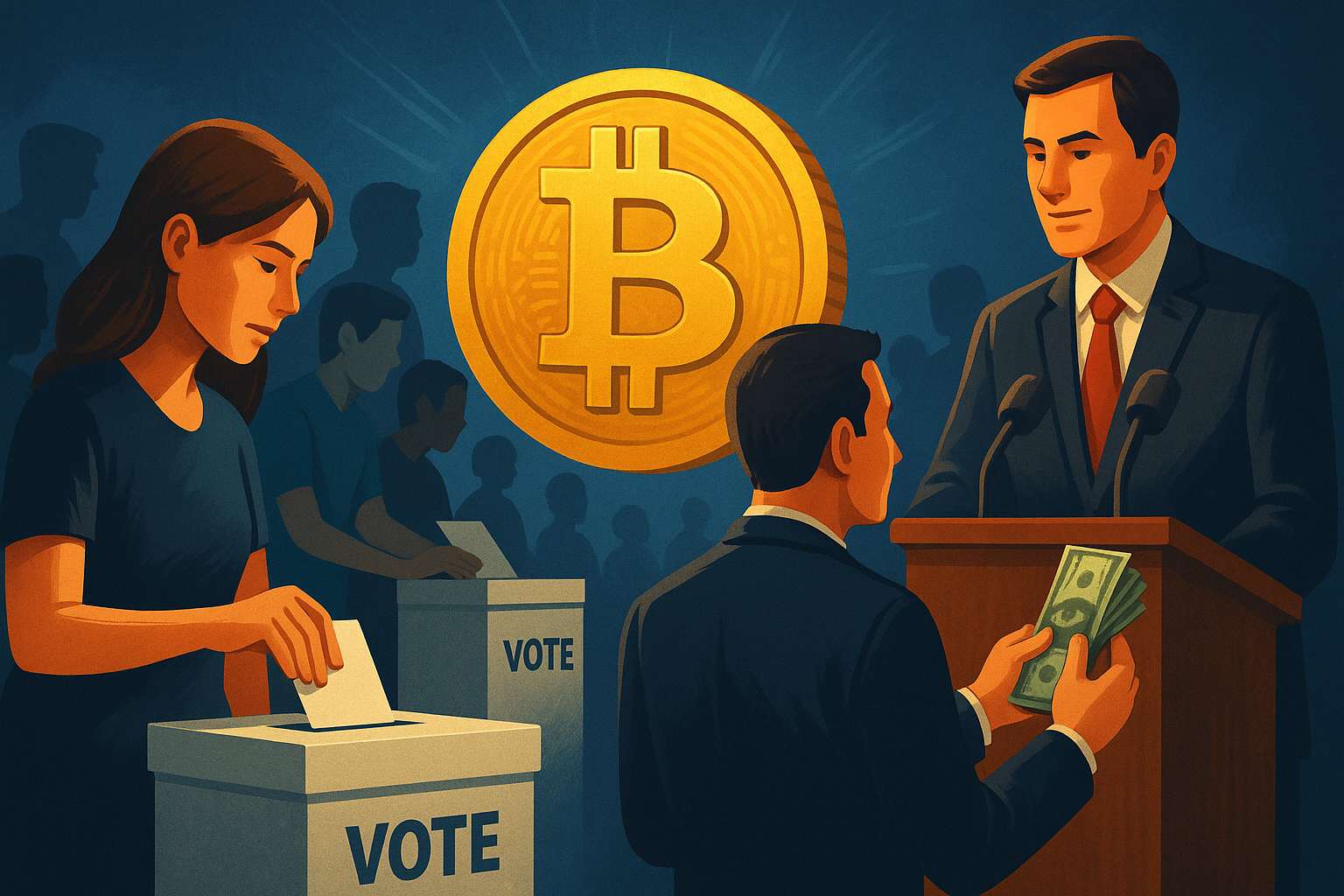 92 % der Kryptonutzer gehen waehlen und Adoption explodiert  - Dann regieren sie die Welt