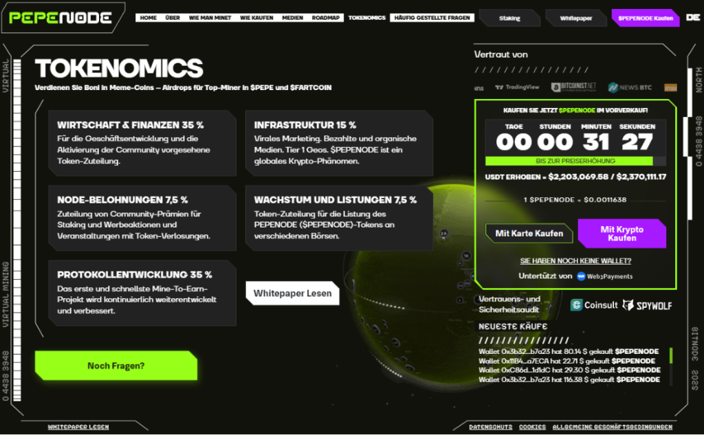 Tokenstruktur, Nutzen Und Ertragserwartung Bei Pepenode