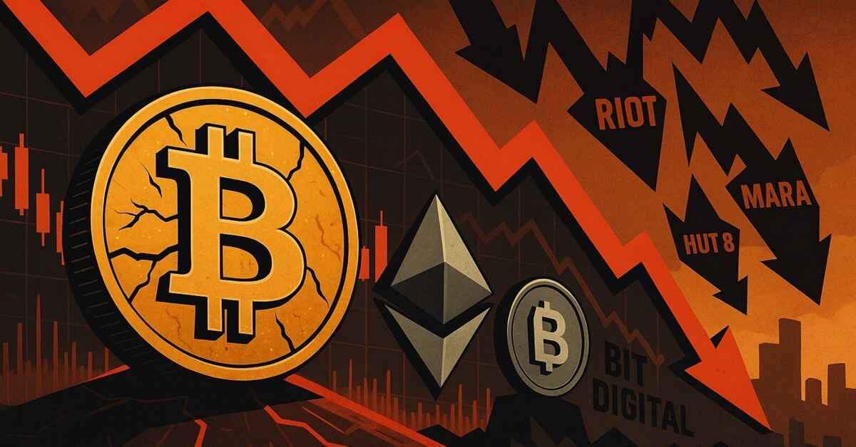 Krypto Aktien im freien Fall warum Miner, Börsen und BTC Schwergewichte jetzt bluten