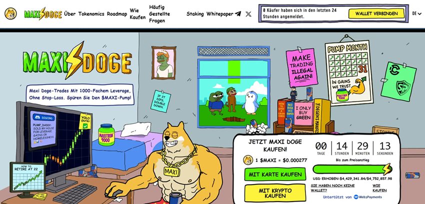 2. MAXI: Maxi Doge, Meme-Power trifft Community-Drive