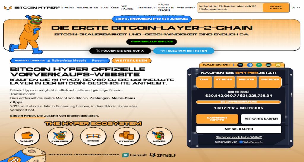 Bitcoin Hyper: Die schnelle Alternative für ungeduldige Trader