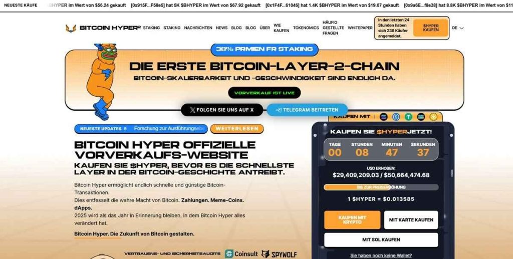 Bitcoin Hyper (HYPER) und seine Rolle im aktuellen Markt