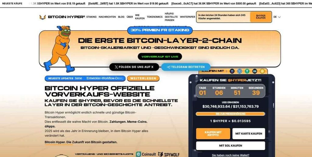 Bitcoin Hyper (HYPER), ein alternativer Blickwinkel im Crypto-Ökosystem