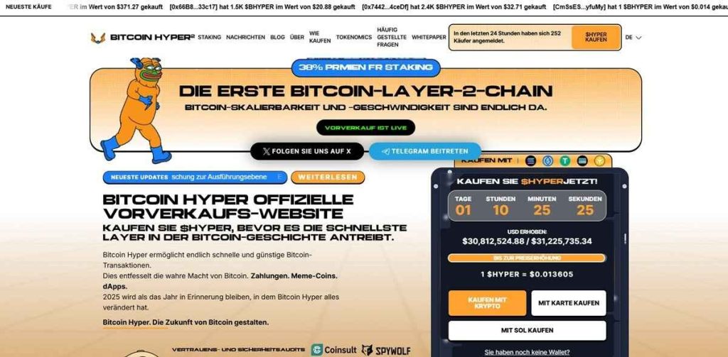 Bitcoin Hyper (HYPER): Asymmetrische Wette in einem nervösen Marktumfeld