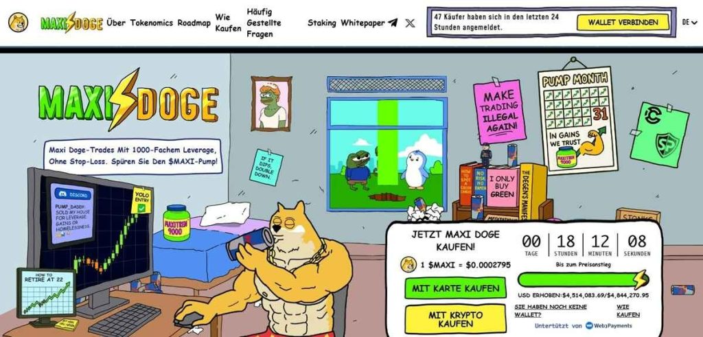 Maxi Doge (MAXI): Presale-Rotation als Alternative im Risk-off-Umfeld